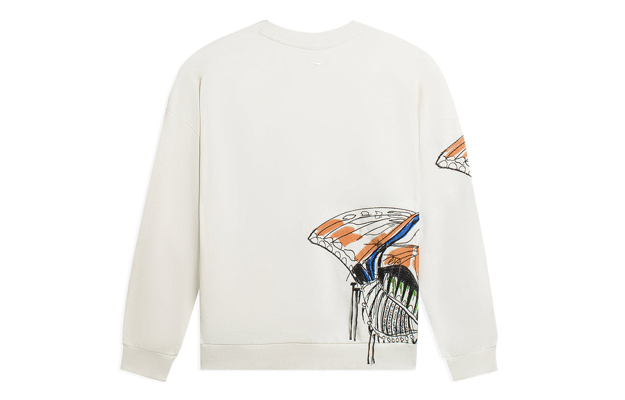 Li-Ning Counterflow Graphic Sweatshirt 'Beige' AWDSH25-1