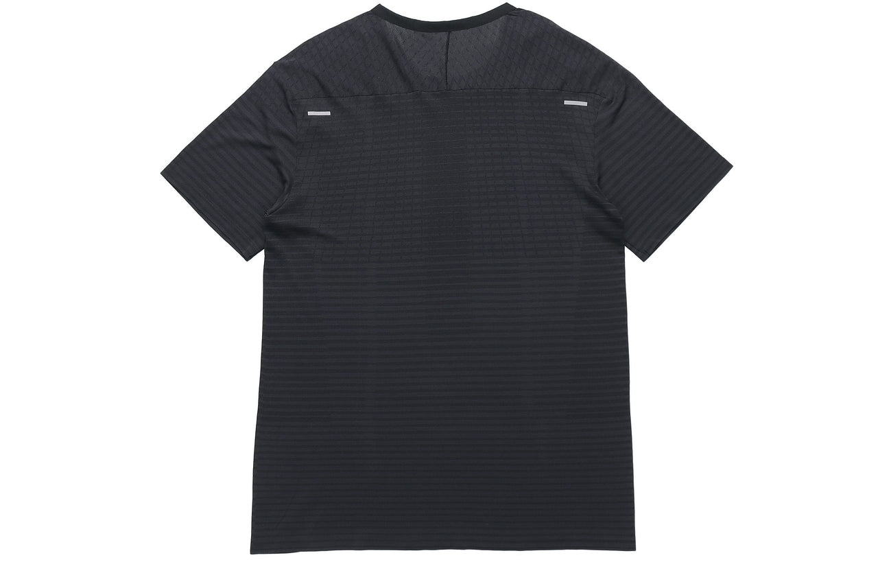 Nike Techknit Ultra Light And Breathable Running Short Sleeve Male Black CJ5345-010