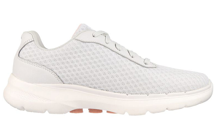 (WMNS) Skechers Go Walk 6 'Light Grey Pink' 124549-LGPK