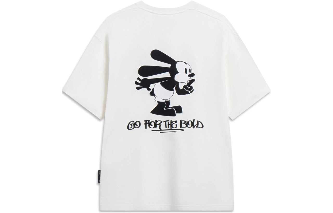 Li-Ning x Disney Graphic T-shirt 'White Black' AHST313-4