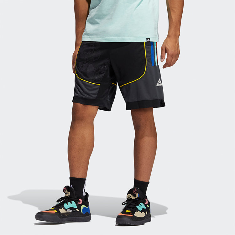 adidas Hrdn Short Printing Gym Training Basketball Sports Shorts Black GP9791