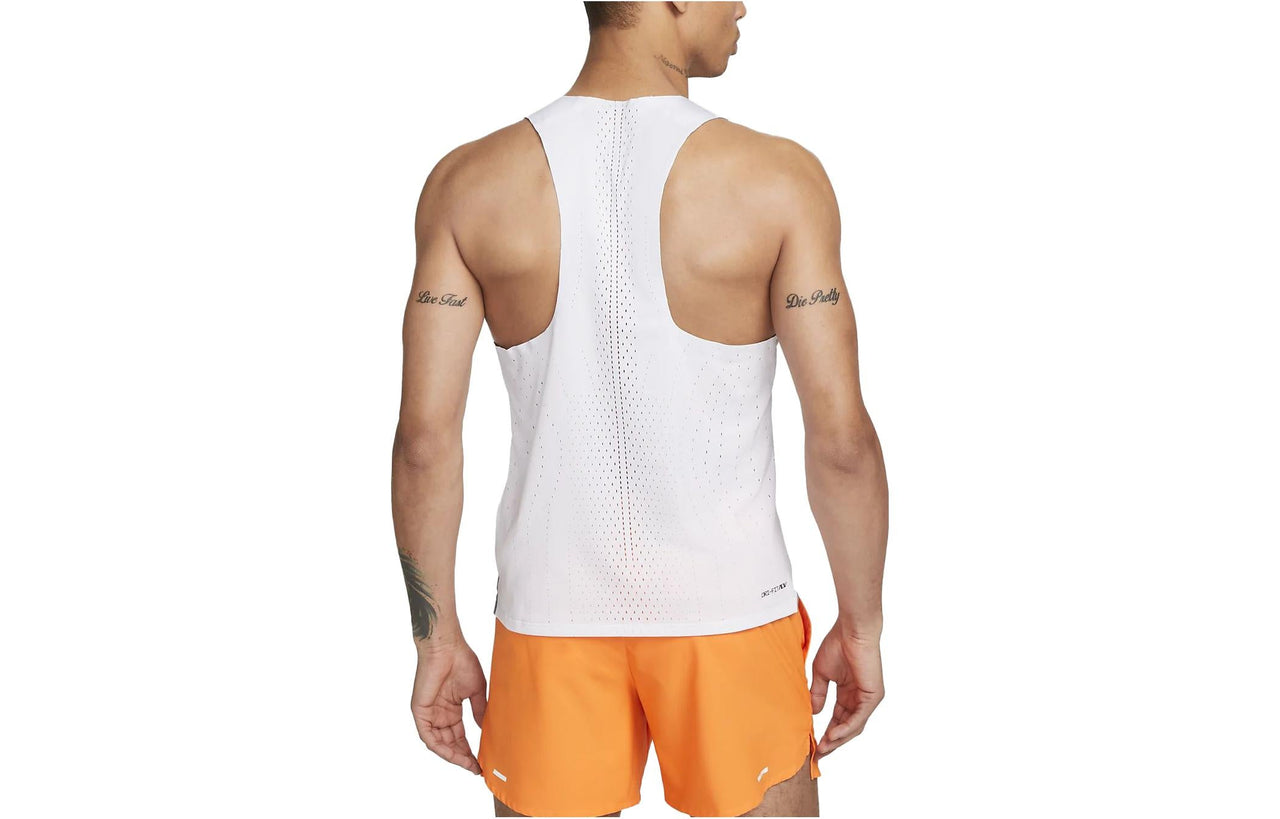Nike AeroSwift NN Running Singlet 'White Orange' DV7714-100
