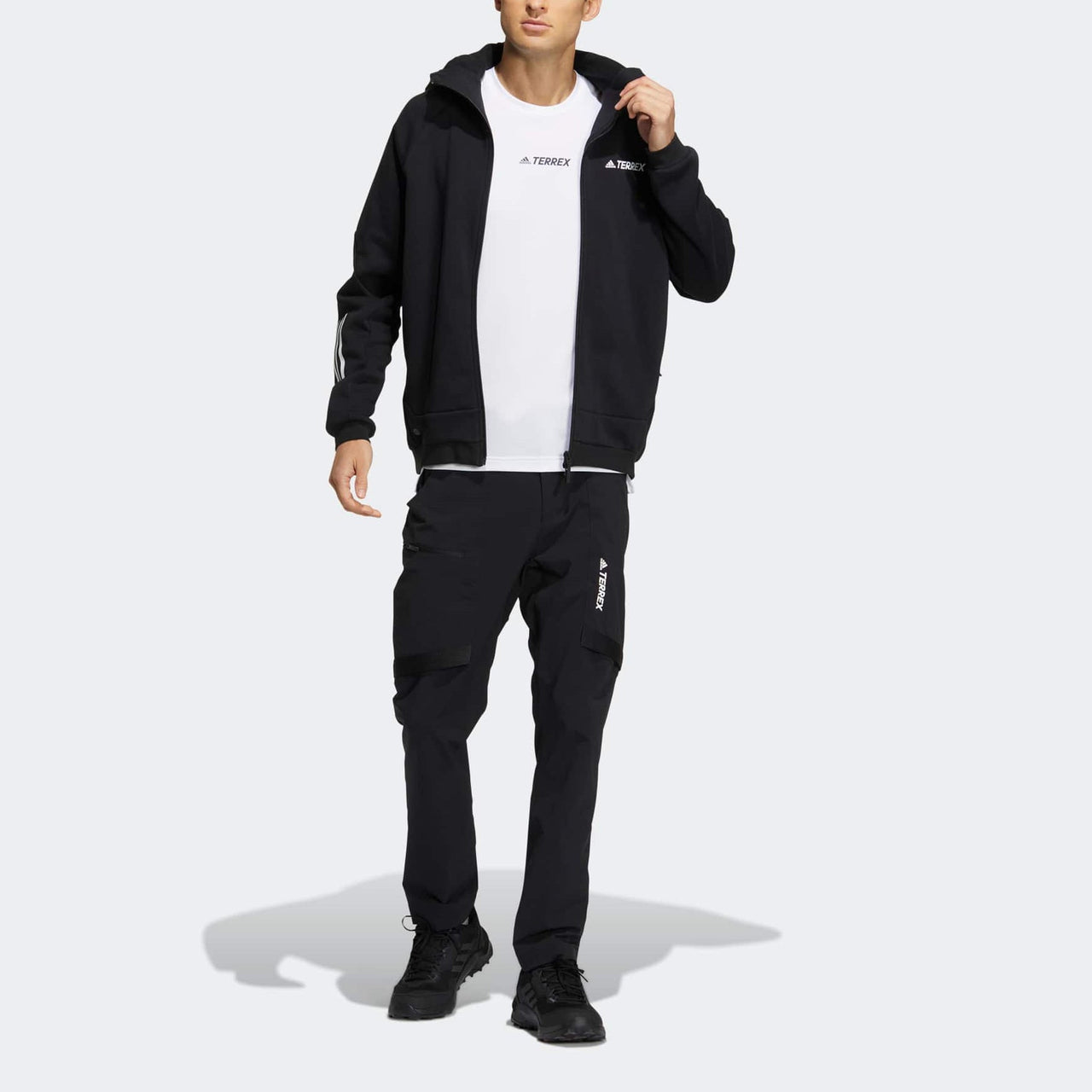 adidas Terrex Knit Fz Hooded Jacket 'Olive Green' HM9712