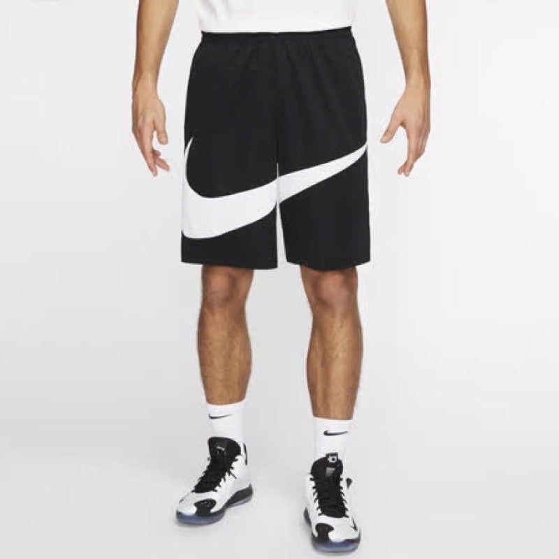 Nike Large Logo Printing Basketball Sports Shorts Black BV9386-011