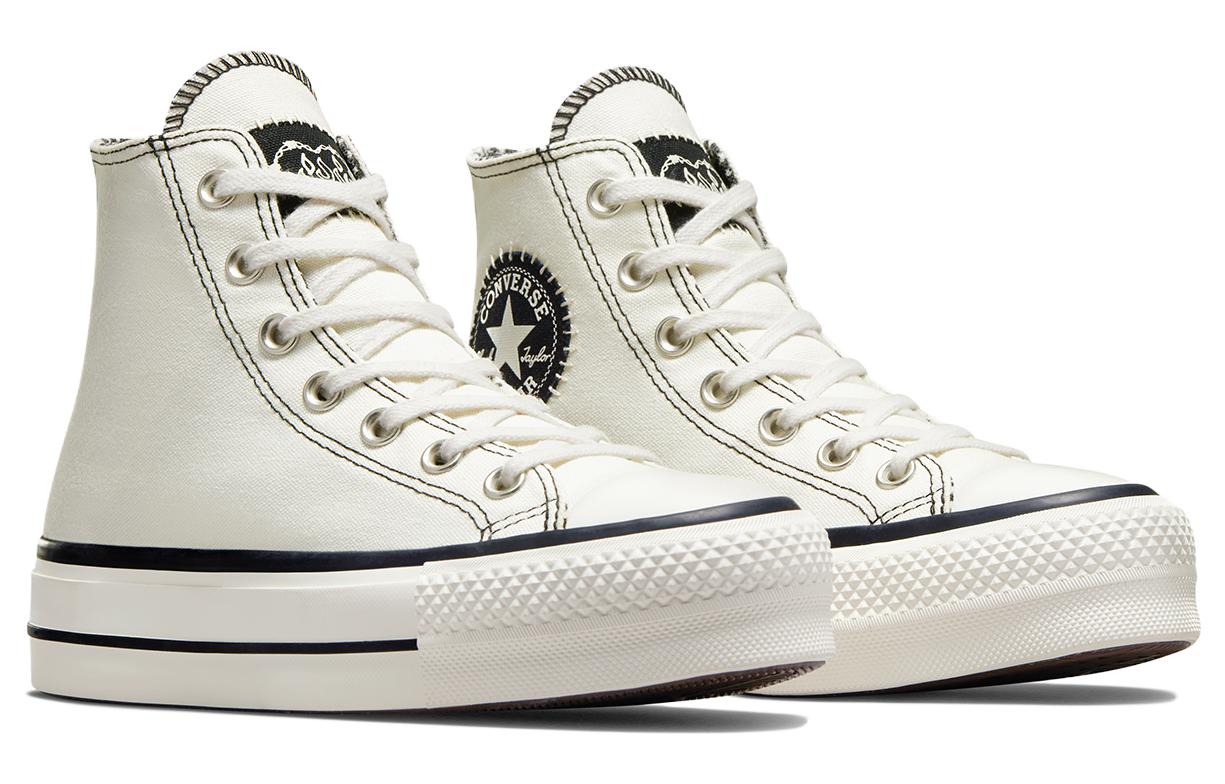 (WMNS) Converse Chuck Taylor All Star Lift Platform Hi Shoes 'White Black' A07113C