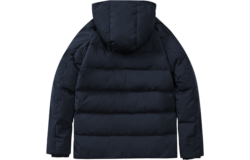 (WMNS) Under Armour Logo Training Hooded Down Jacket 'Black White' 21600801-001