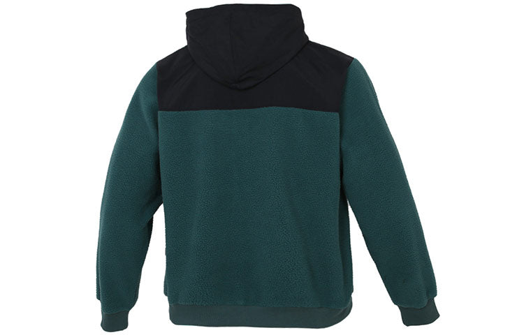 PUMA Winterized lamb's wool Stay Warm Colorblock Hooded Jacket Green 848253-80
