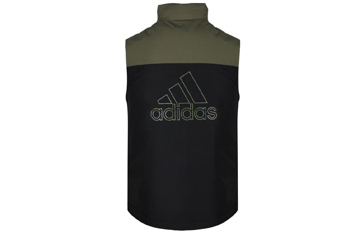 adidas Down Vest CB Outdoor protection against cold Stay Warm Stand Collar Black FS0035