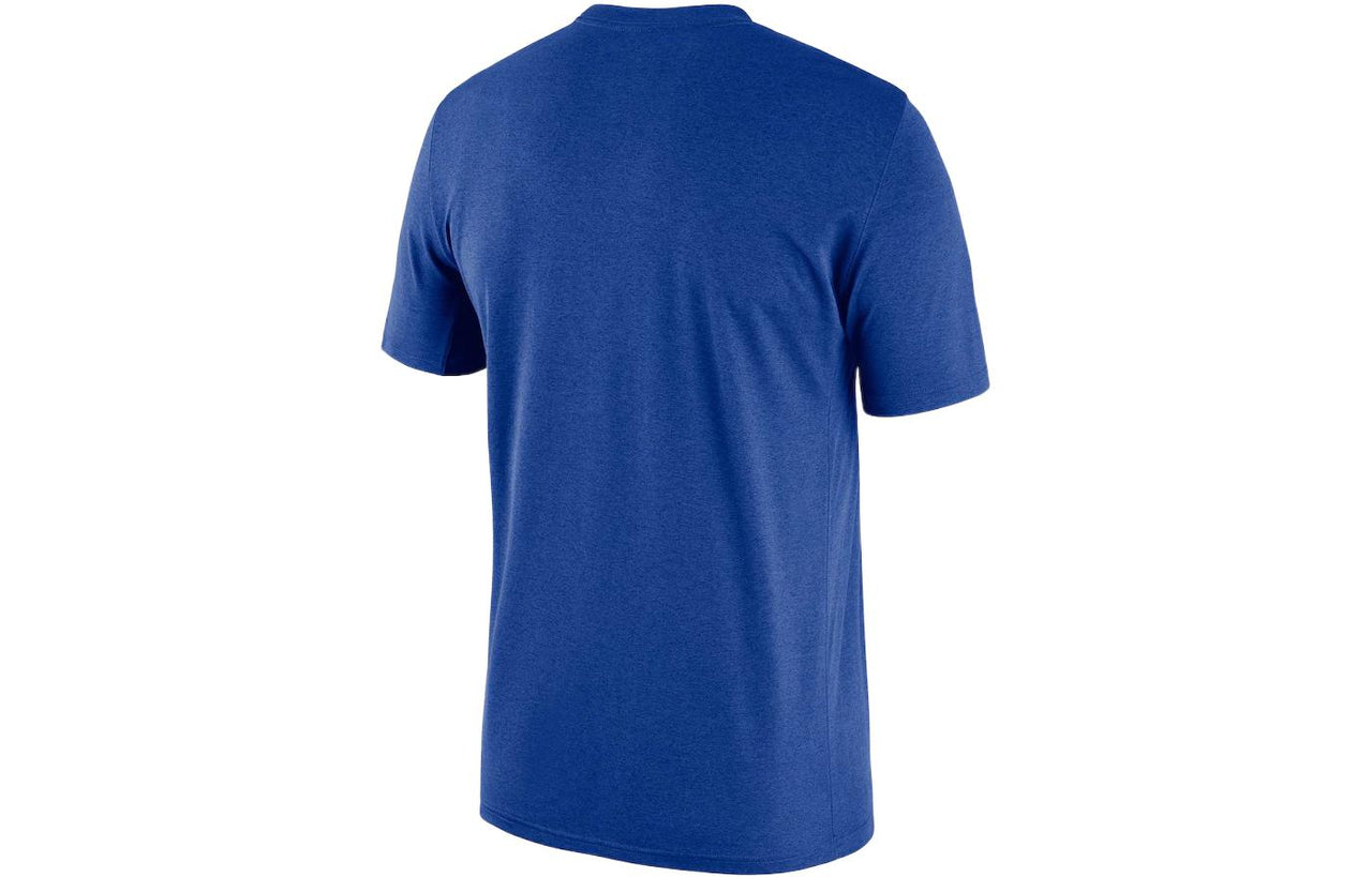 Nike NBA Los Angeles Clippers Alphabet Printing Round Neck Basketball Short Sleeve Blue CK8241-495
