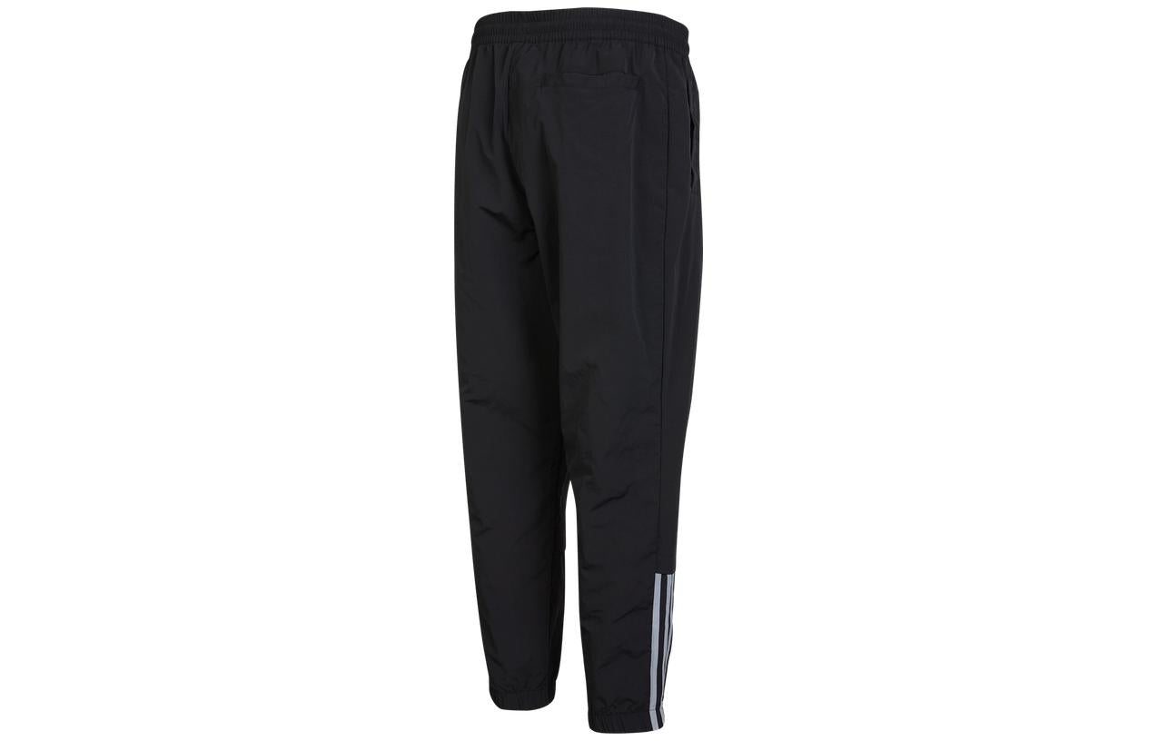 Men's adidas neo SS22 Logo Label Stripe Casual Sports Pants/Trousers/Joggers Autumn Black HC9666