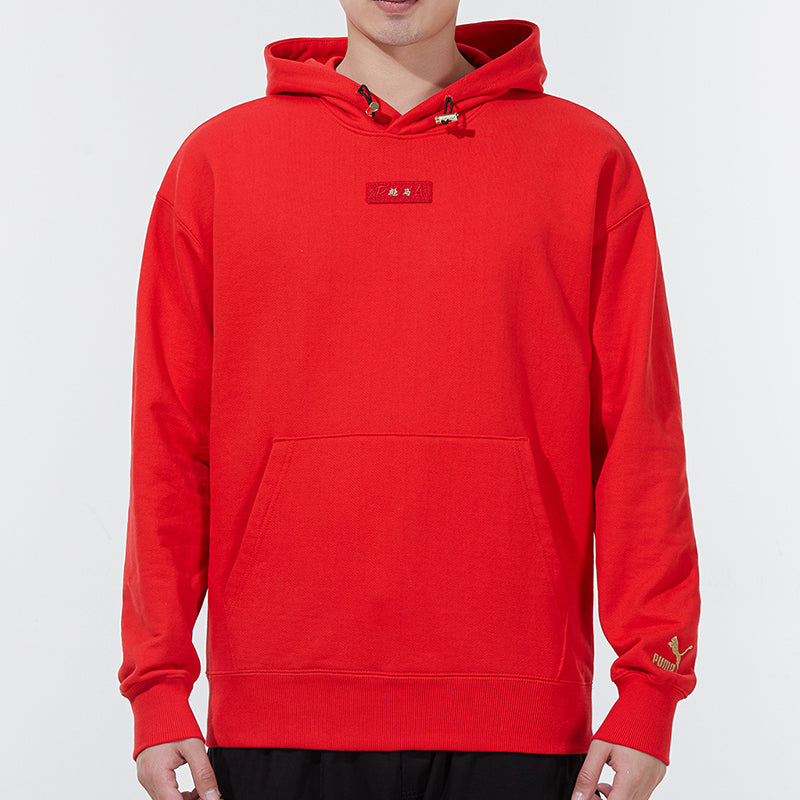 PUMA Knit hooded Stay Warm Athleisure Casual Sports Pullover Red 536049-11
