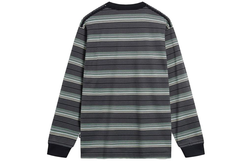 Li-Ning Classic Lifestyle Stripes Long Sleeve Shirt 'Grey Black' AHST719-4