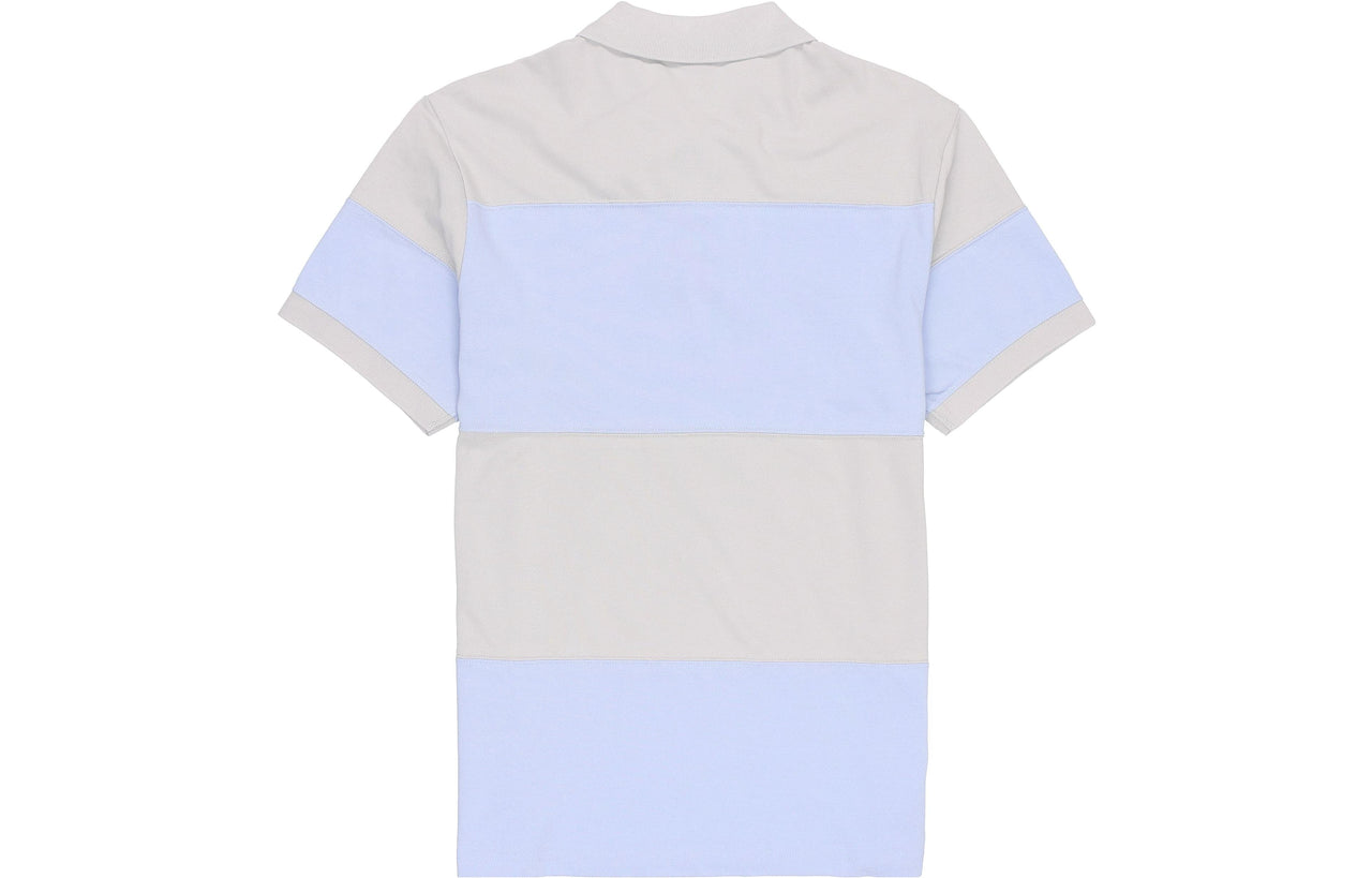 Men's Nike Sportswear Sport Essential Logo Colorblock Casual Short Sleeve Light Sea Blue Polo Shirt DM6951-097