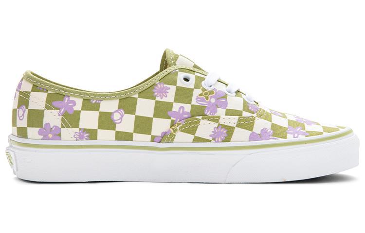 Vans Wallpaper Authentic Checkered Floral 'Green White' VN0A5KS9CCF