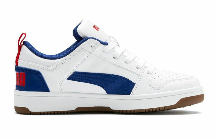 (GS) PUMA Rebound Layup Lo 'White Blue' 370490-05