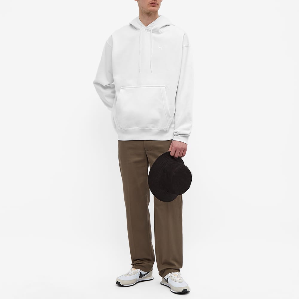 Men's Nike Small Logo Embroidered Solid Color Pullover Long Sleeves Hooded Sports White CV0552-121
