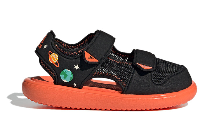 (PS) adidas Water Sandal Ct C Minimalistic Casual Black Orange Sandals 'Black Orange' GX2473