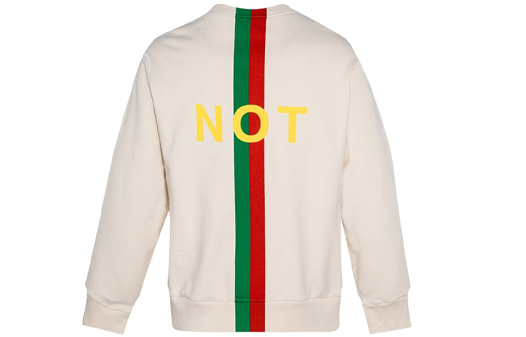 Gucci Fake Not Printed Crew Sweater 'White' 635847-XJCXY-9230