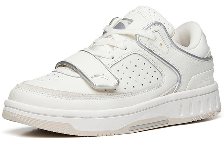 (WMNS) ANTA Skateboarding Series Sneakers 'White Silver' 122238015A-3