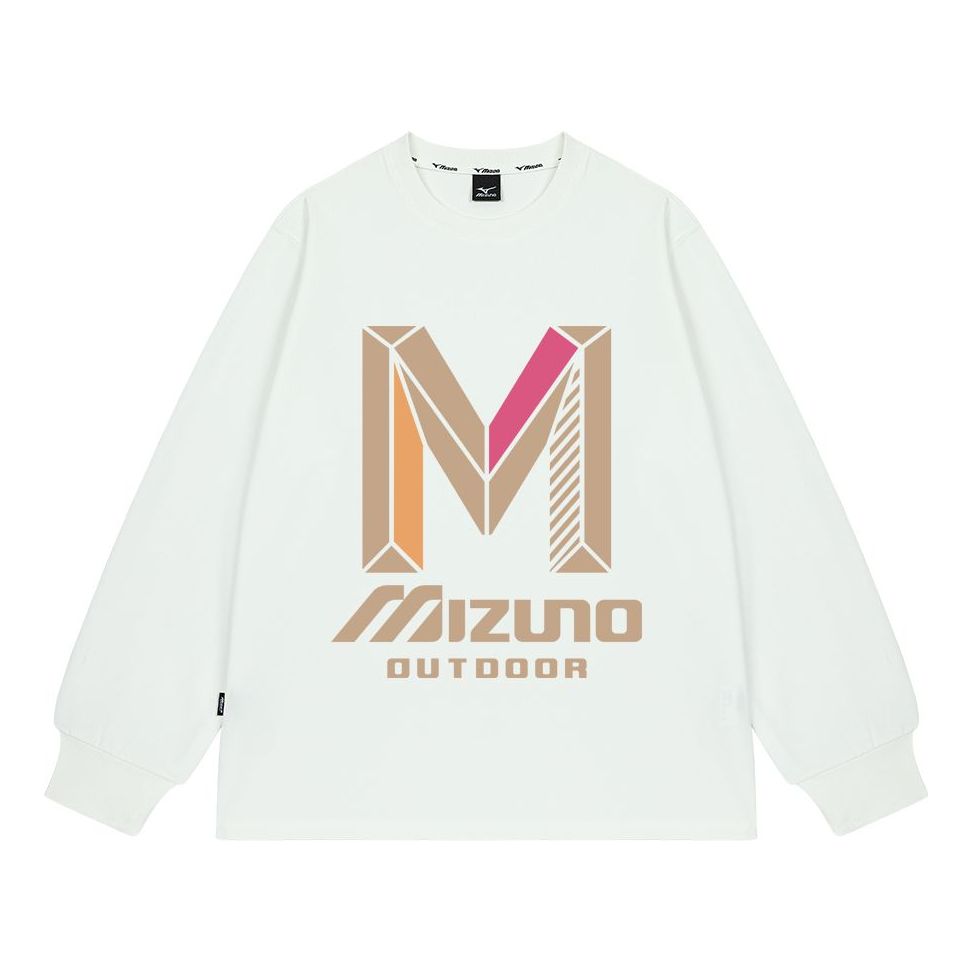 Mizuno Graphic Casual Long Sleeve T-shirt 'White' A2CA2A80