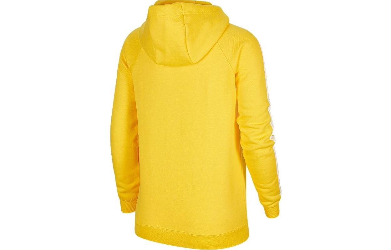 (WMNS) Nike Logo Sportswear Hoodie 'Yellow White' CU9262-780