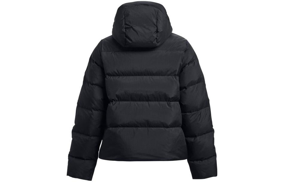 (WMNS) Under Armour ColdGear Infrared Down Hooded Jacket 'Black' 1378861-001