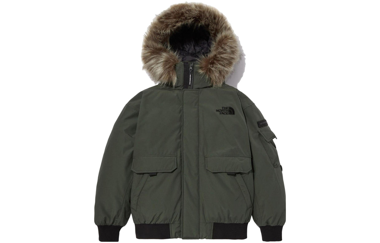 THE NORTH FACE Logo Polar Air Down Bomber Jacket 'Olivegreen' NJ1DN86B
