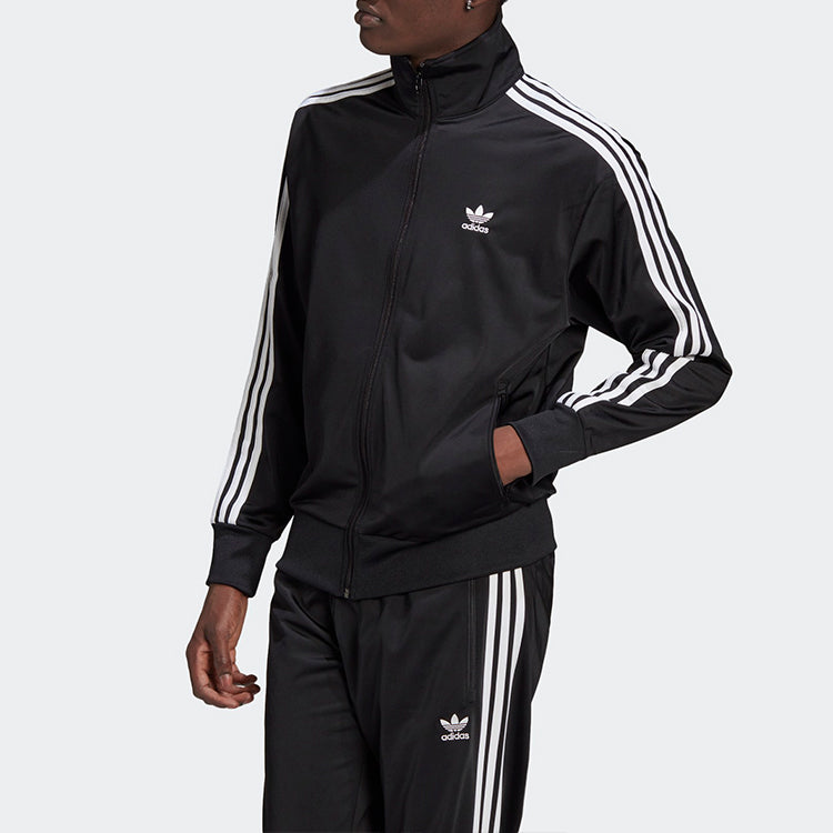 adidas originals Casual Cozy Stand Collar Jacket Black GN3521