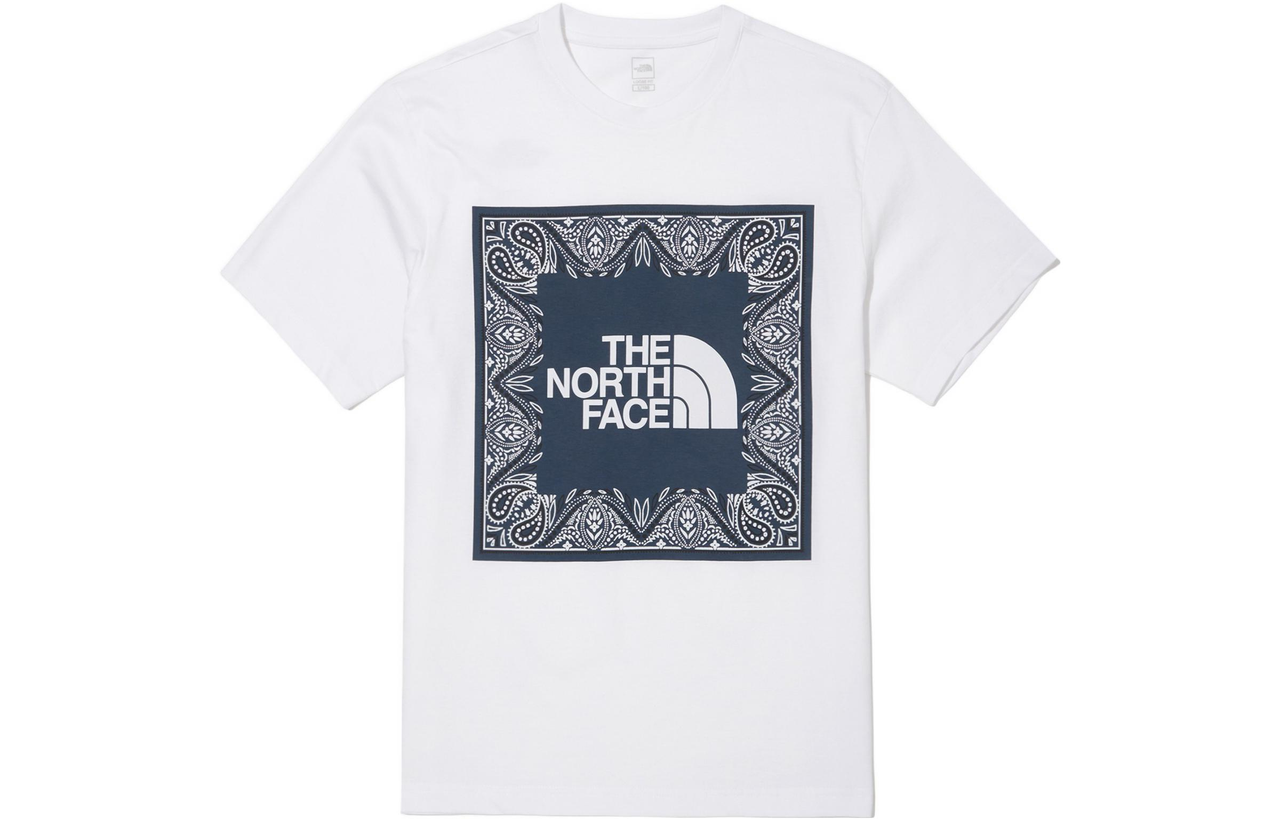 THE NORTH FACE SS22 Big Logo Bandana T-shirt 'White' NT7UN29B