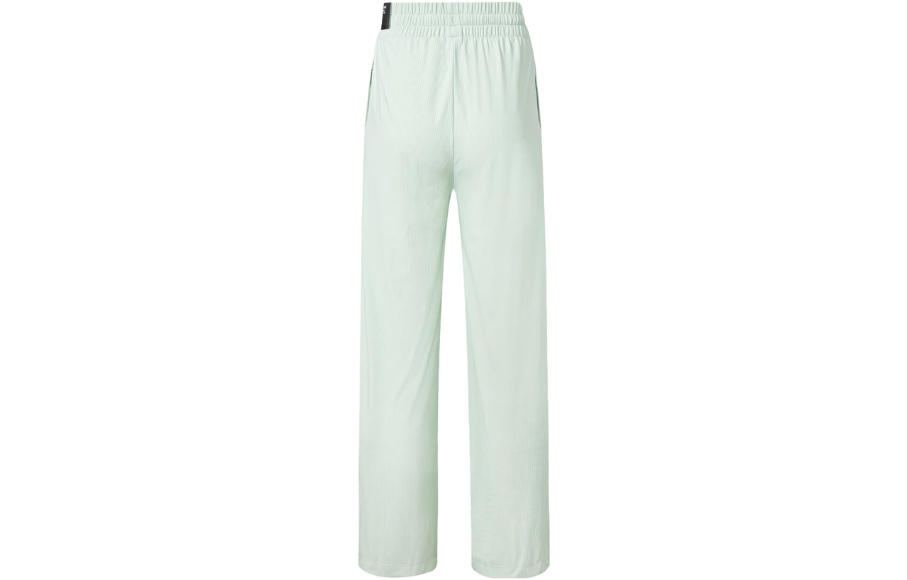 (WMNS) adidas Ct Knit Wide Pants 'Green' IT4351