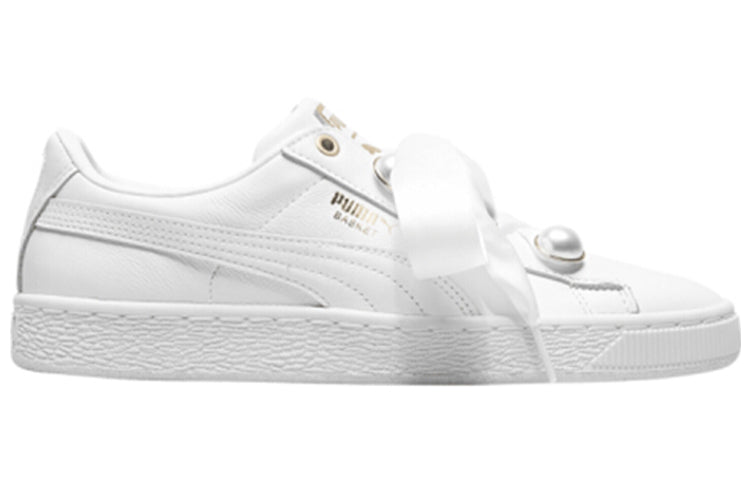(WMNS) PUMA Suede Platform Bling 'White' 366732-01