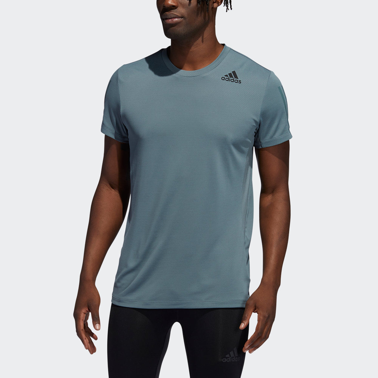 Men's adidas H.Rdy 3s Tee Intense Training Sports Short Sleeve Blue T-Shirt HF4215