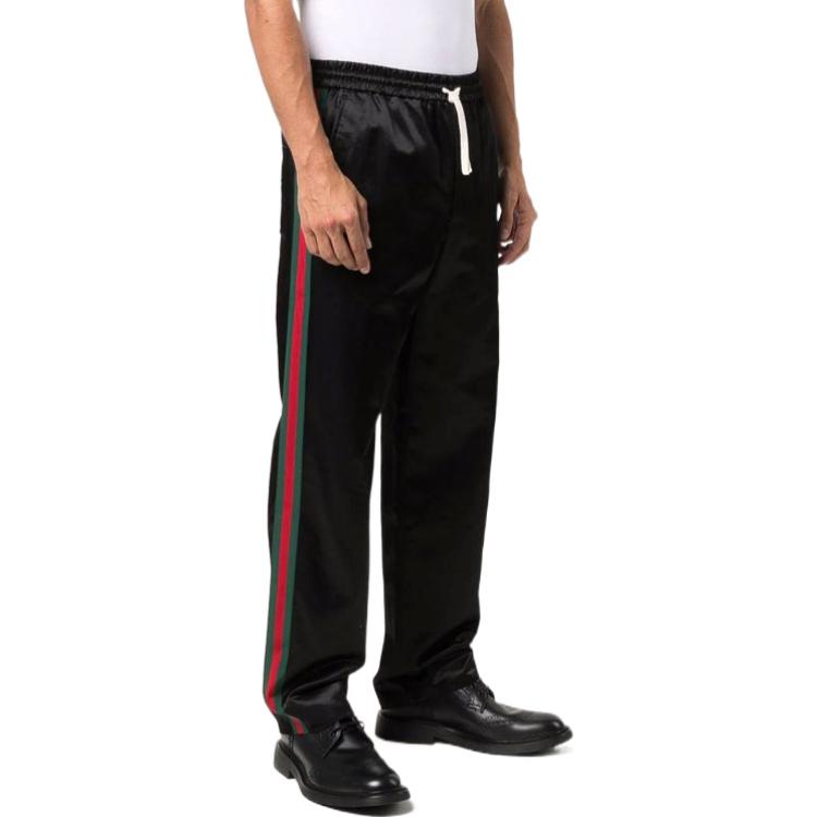 Gucci Web-Panel Track Pants 'Black' 654880-ZAGU7-1043