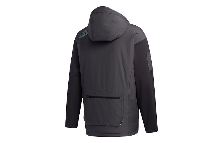 adidas Urban Pad Jkt Outdoor Sport Reflective Jacket Men Black GV3518