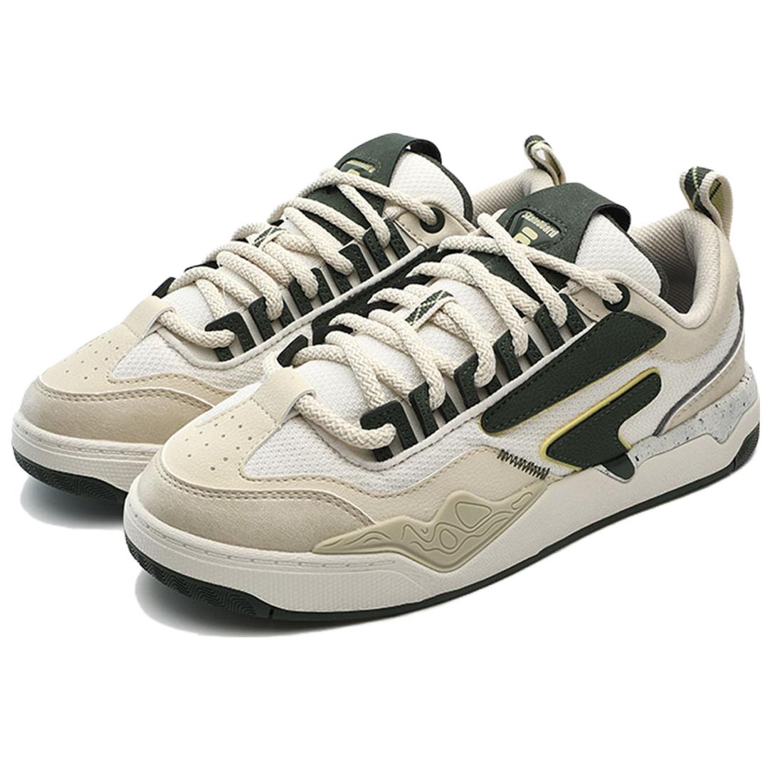 (WMNS) FILA FUSION Nollie Sneakers 'Beige Black White' T12W332301FWB