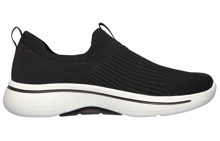 (WMNS) Skechers Gowalk Arch Fit 'Black White' 124409-BLK