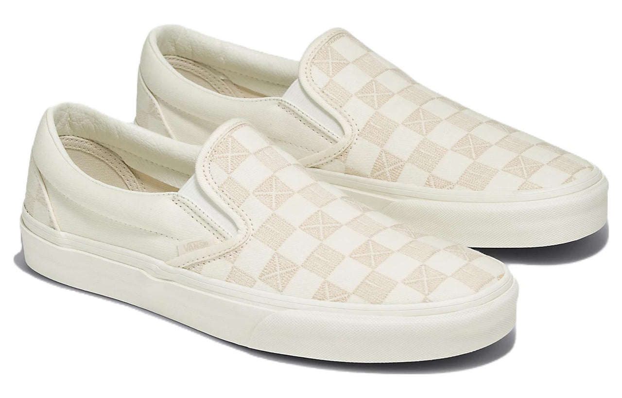 Vans Classic Slip-On Stitch Checkerboard 'Beige' VN000BVZCDA