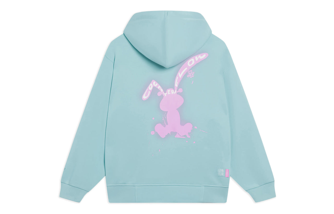 Li-Ning Counterflow Rabbit Graphic Hoodie 'Light Blue' AWDT347-2