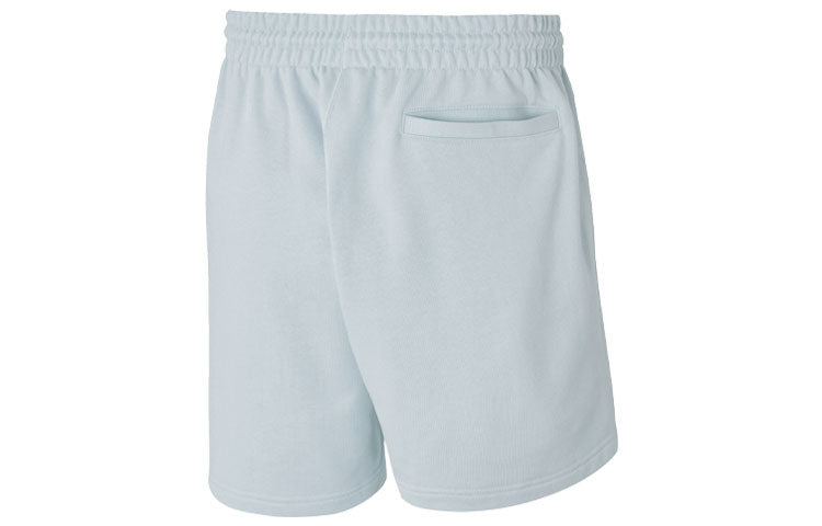 adidas originals C Short Ft Solid Color Drawstring Sports Shorts Light Blue HF6359
