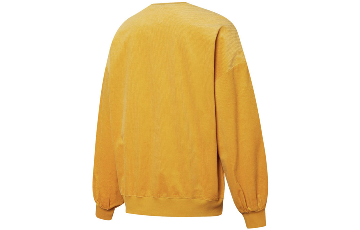 (WMNS) PUMA Contrasting Colors Zipper Pocket Sports Round Neck Pullover 'Yellow' 534753-37