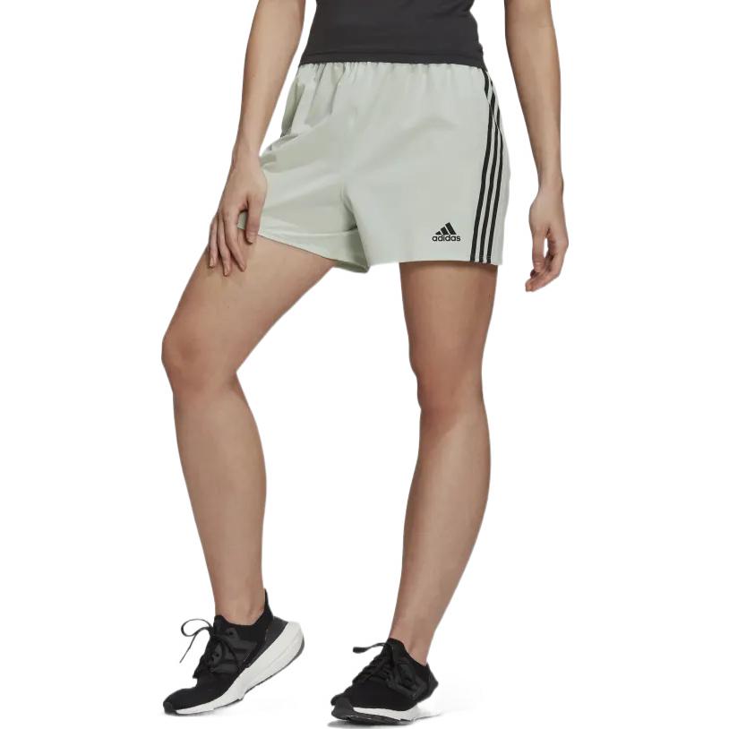(WMNS) adidas Train Icons 3-Stripes Woven Shorts 'Olive Green' HJ9823