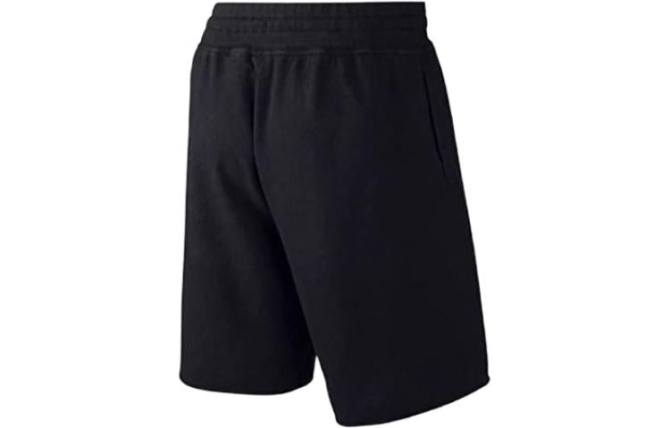 Nike Large Logo Printing Elastic Waistband Drawstring Sports Shorts Black 905299-010