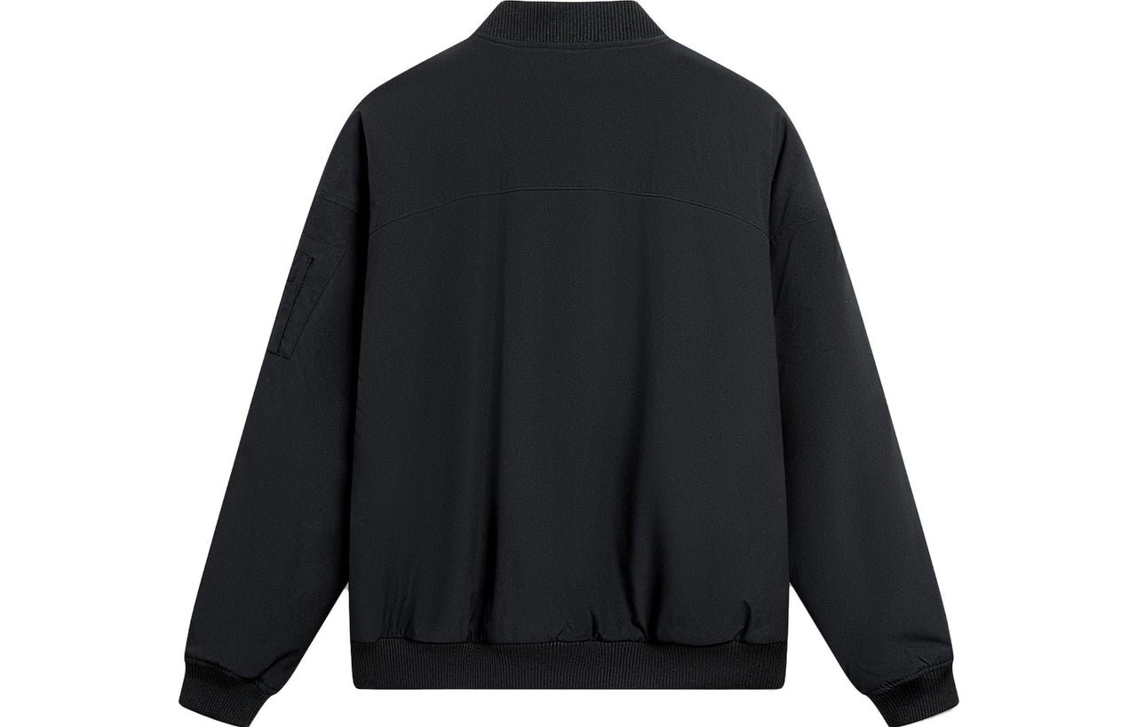 Li-Ning Chinese Culture Logo Bomber Jacket 'Black' AJMT095-2