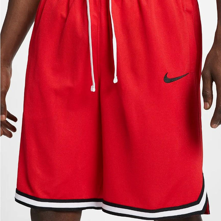 Nike Contrasting Colors Side Sports Basketball Shorts Red AT3151-657