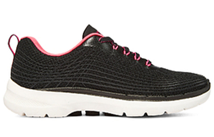 (WMNS) Skechers Go Walk 6 'Stunning Glow - Black Hot Pink' 124554-BKHP