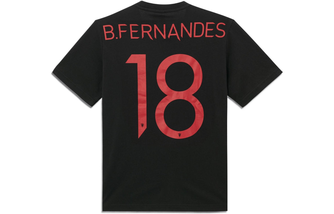 adidas Mufc Gfx T 18 Manchester United Soccer/Football Sports Short Sleeve Black IB8541