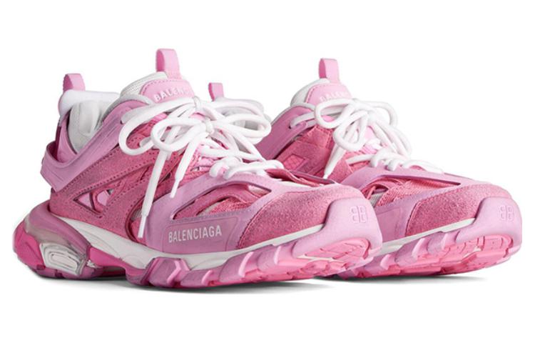 (WMNS) Balenciaga Track Sneakers 'Pink Mesh and Suede Like Fabric' 542436W3SU55090