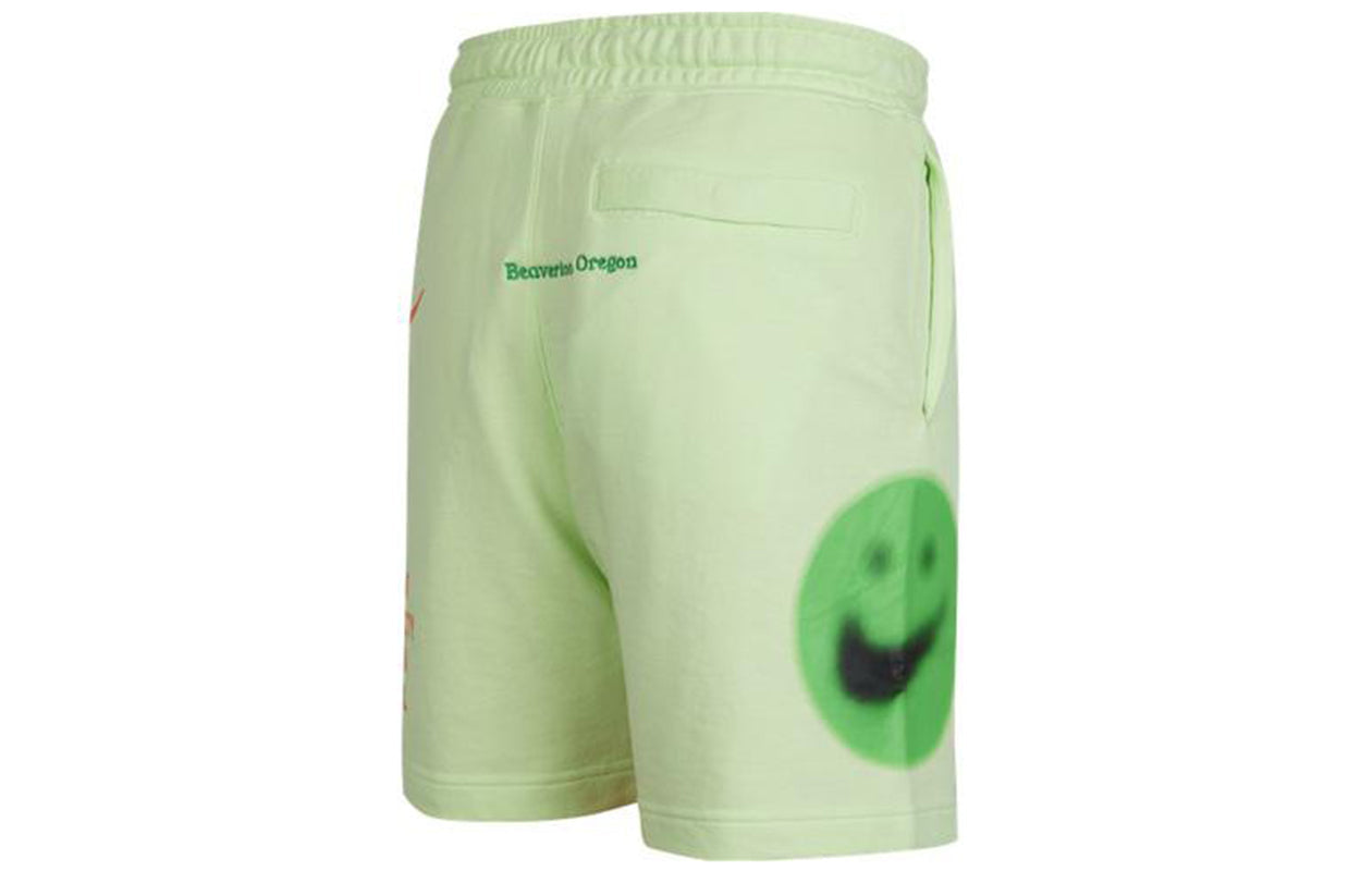 Nike Nsw Ft Short Wtour Large Logo Printing Knit Sports Shorts Green DA0646-383