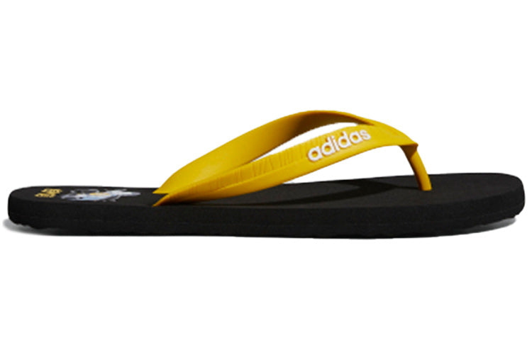 adidas Eezay Flip Flop Black Yellow Unisex Slippers 'Black Yellow' FX3990