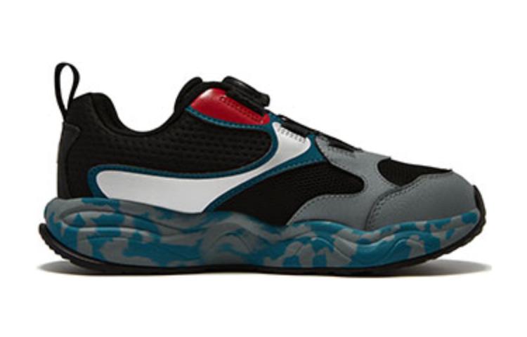 (GS) FILA Classic Sport Shoes 'Black Blue Red' K15B342501FFCM